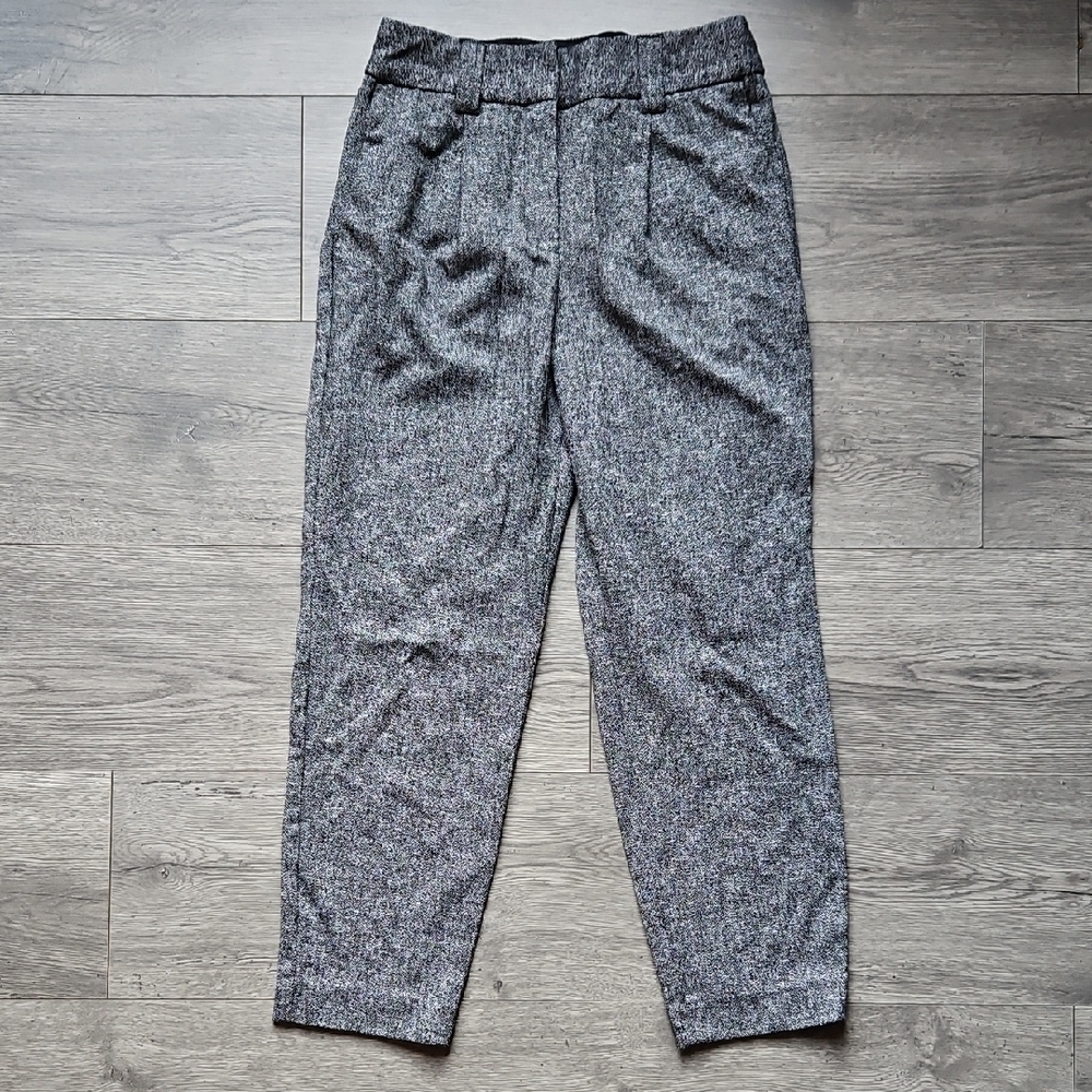 4/$20 Express Herringbone High Rise Ankle Business Casual Pants Size 0, Short